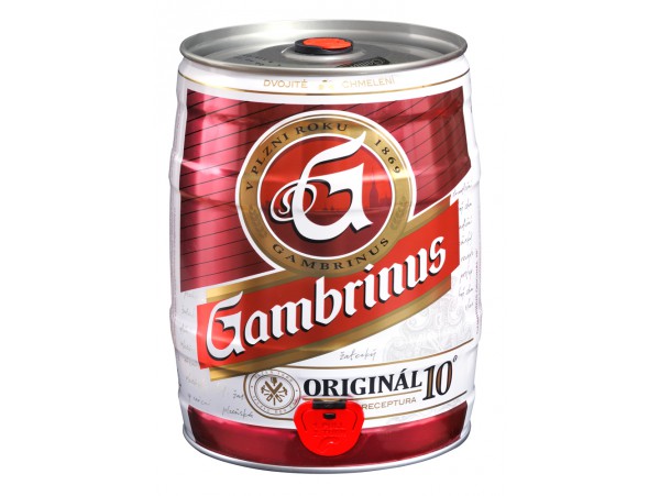 Gambrinus Originál 10° светлое пиво 5 л